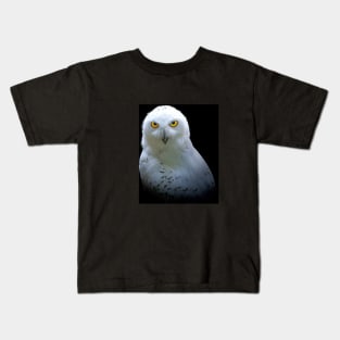 Owl Bird Animal Wildlife Forest Nature Flight Digital Painting Kids T-Shirt